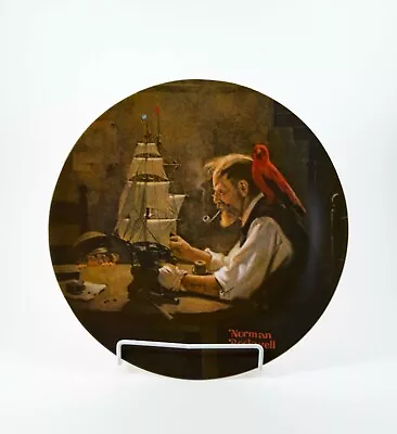 Norman Rockwell Plate  The Ship Builder  Limited Edition Initialed Numbered Vtg • $6.99