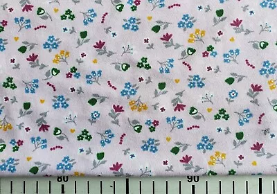 Butterflies Floral Cotton Single Jersey Fabric T Shirt Cotton Jersey Fabric 1/2m • £5.50