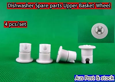 Baumatic Dishwasher Upper Basket Wheels Set Replacement WHITE (D27) • $14.90