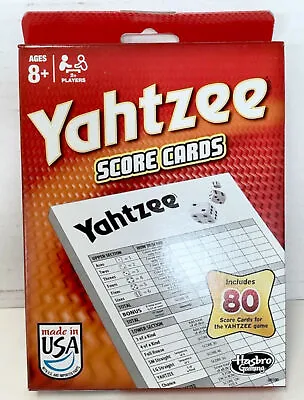 NEW Hasbro Gaming 06100 Yahtzee Game Score Pads 80 Sheets • $8.50