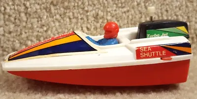 Vintage Tomy Knock Off KO Wind Up Motor Boat Sea Shuttle Turbo Jet 5 Inches Long • $27