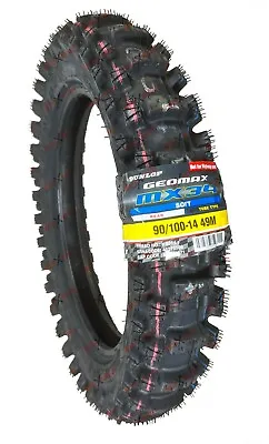 Dunlop 90/100-14 MX34 Rear Tire Dirt Bike MX 34 Geomax 90 100 14 45273508 • $68.99