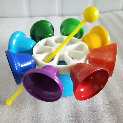 Musical Bell Toy 8 Notes Metal Bells Colorful Musical Toy For Kids Teaching BX5 • $20.56