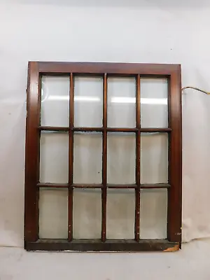 1910's Antique WINDOW SASH Fifteen Pane CRAFTSMAN / MISSION Style Original Glass • $144.95