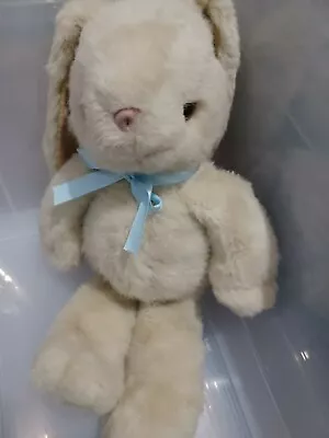 Vintage EASTER Bunny Rabbit 21  RIBBONS  Plush Stuffed Long Ears No Tag Collect • $39.99