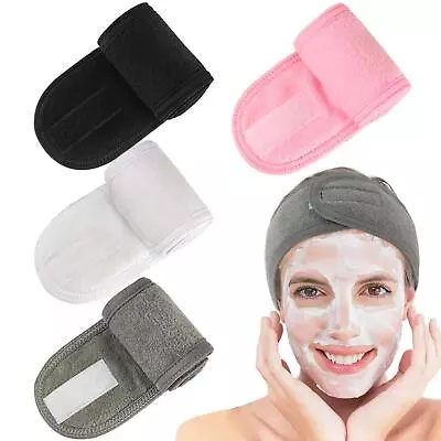 Adjustable Head Band Wide Hairband Yoga Spa Bath Shower Makeup Wash Face Cosmeti • £9.49