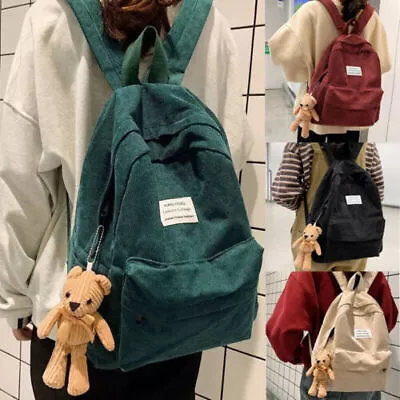 £11.59 • Buy Retro Women's Backpack College Rucksack School Casual Travel Girls Shoulder Bag
