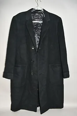 VTG Bond Fifth Avenue Black 100% Cashmere Mens Coat • $69.99