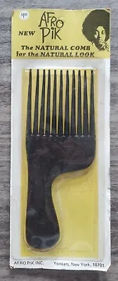 Vintage Original 1970's Afro Pik Hair Comb Brand New In Package Barbershop Rare • $39.99