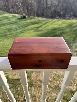 Lockable Antique Lane Wooden Cedar Chest Jewelry Trinket Box • $19.99