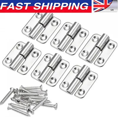 6pcs Lift Off Hinge 1.5  304 Stainless Steel Left Right Detachable Flag Hinges • £8.90