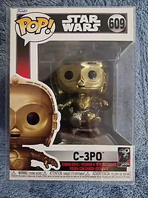 Star Wars Funko Pop Vinyl Figure C-3PO #609 Return Of The Jedi 40th • $18