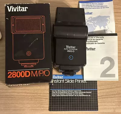 Vivitar 2800D M/P/O Auto Thyristor NIB • $21.99