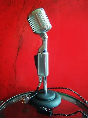 £422.24 • Buy Vintage 1953 Shure 55S Dynamic Cardioid Microphone Custom LED Lamp Light Elvis