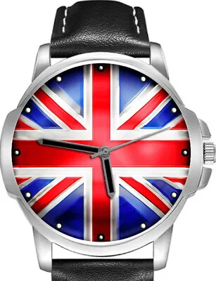 United Kingdom Union Jack Flag Art Stylish Rare Quality Wrist Watch • £31.98