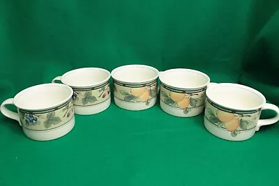 5 Mikasa Intaglio Garden Harvest CAC29 Coffee Tea Mugs Cups Small • $14.95