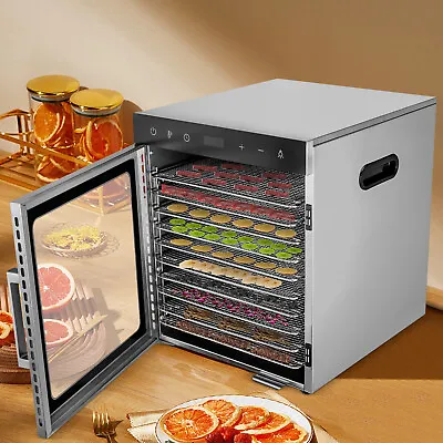$189 • Buy 10Tray Commercial Food Dehydrator Stainless Steel Fruit Meat Drying Machine+Time