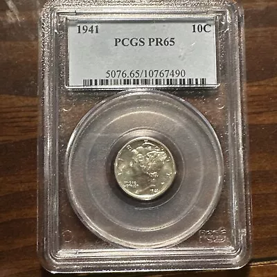 1941 Proof Mercury Silver Dime PR-65 PCGS • $159.99