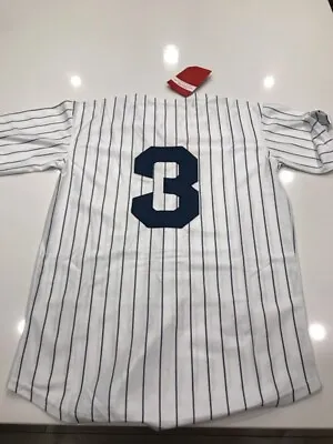 New!!! New York Yankees #3 Babe Ruth WHITE Baseball Jersey Large • $46.99
