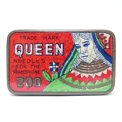 QUEEN Gramophone Needle Tin (Grammophon Nadeldose Boîte à Aiguilles) JAPANESE • $45