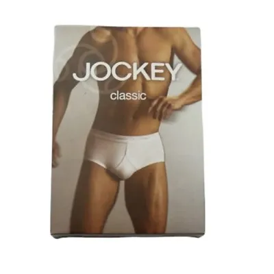 Jockey Classic Y-Front Cotton Pants Briefs White 44” Waist • £12.99