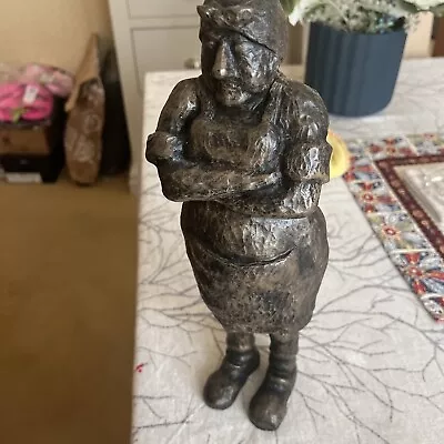 John Rattenbury Old Woman Cold Cast Bronze Figure Excellent Condition  • £65