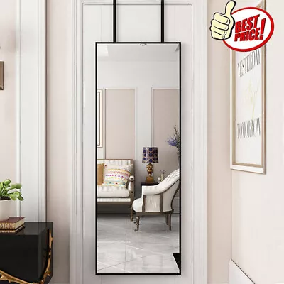 Large Over Door Mirror Long Full Length Wall Door Hanging Mirrors Bathroom Glass • £20.95