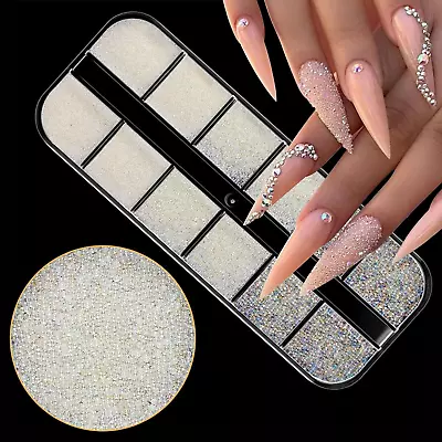 YOSOMK Caviar Beads Nail Art Charms Holographic Nail Rhinestones Supplies Micro • $10.41