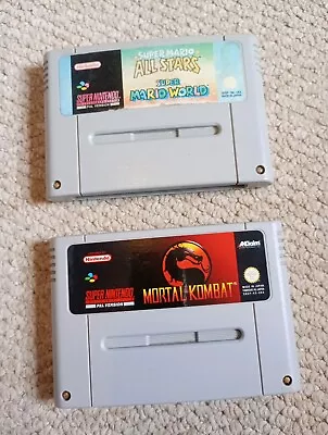 Super Mario All Stars And Mortal Kombat (Nintendo Super NES) • £4.99