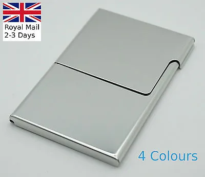 £4.19 • Buy Semi-open Business Credit ID Card Holders Metal Stainless Steel Pocket Case Box