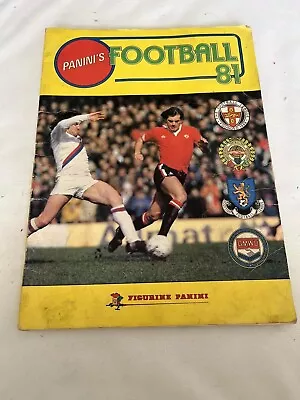 72 Page Panini 1981 Football Sticker Album  Complete All Stickers • £40