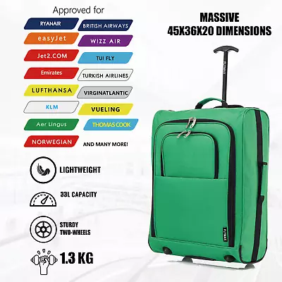 45x36x20 EasyJet Cabin Bag Hand Luggage Flight Bag Onboard Carry On Case Light • £16.95