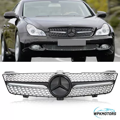 Black Diamond Upper Grille For 2009-2011 Mercedes Benz W219 CLS-CLASS CLS350 500 • $121.82