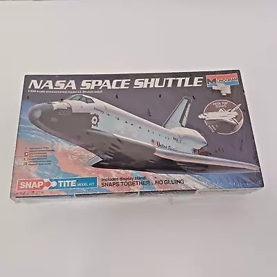 Monogram Snap Tite 1/200 NASA Space Shuttle - SEALED Model Kit  - Vintage 1984 • $14.44