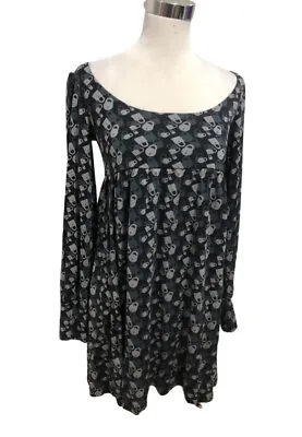 JUICY COUTURE Padlock Print Silk Knit Tunic Mini Dress. Size P (6-8 AUS). GUC • £18.72