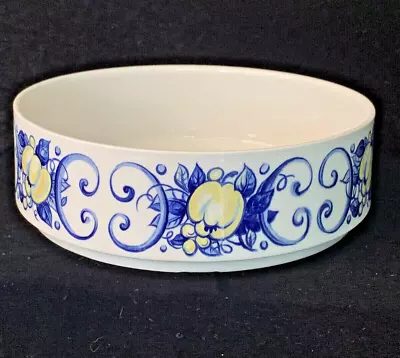 Villeroy & Boch CADIZ Serving Vegetable Casserole Dish  8   White Blue Yellow • $34.99