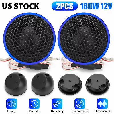 2PCS 2 Inch Car Audio Speakers Dome Tweeters Universal 180W Super Power Speaker • $15.98