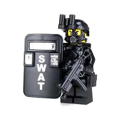 SWAT Pointman Police Officer Minfigure (SKU50) Made With Real LEGO® Minifigure • $20.22