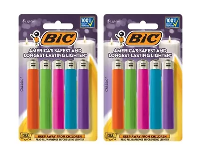 BIC Pocket Lighter Fashion Assorted Colors 10-Pack (Colors May Vary) • $11.74