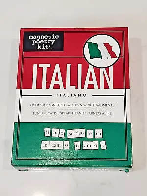 Italian Magnetic Poetry Kit Italiano 500+ Words For Fun & Learning New Sealed • $12