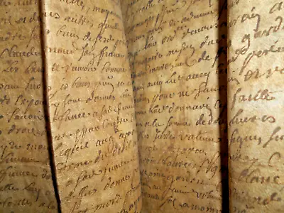 1703 Matrimony Marital Contract Wedding Antique Manuscript Vellum Document 4 Pgs • $59.99