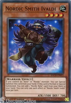 BACH-EN012 Nordic Smith Ivaldi Super Rare 1st Edition Mint YuGiOh Card • £0.99