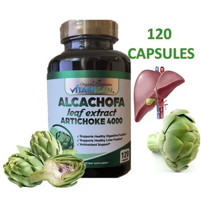 Liver Support Cleanse Detox & Repair Artichoke Herbs Including Milk Thistle 120 • $12