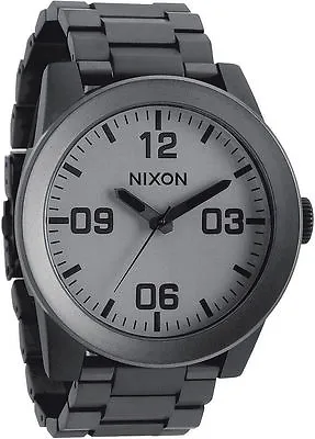 $125 • Buy Nixon Corporal SS Watch - Matte Black / Matte Gunmetal - New- Free Shipping