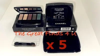 Lot Of 5 Chanel TRAIT DE CARACTERE Eyeshadow Palette 5-Color Shadows .31oz/9g 💯 • $179.99