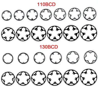 110 BCD 130BCD Chainring Narrow Wide Round Road Bike 36 38 40 42 44 46 48 50 52T • $16.99