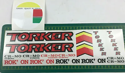 Old School Bmx Decals Stickers 1988 Torker Rok'on Full Set For White Frame • $55