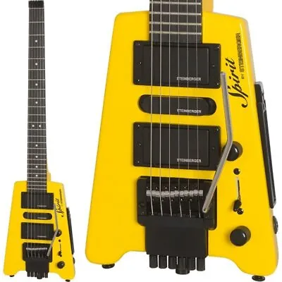 STEINBERGER Spirit GT-PRO Deluxe Hot Rod Yellow Headless Electric Guitar H-S-H • $461.77