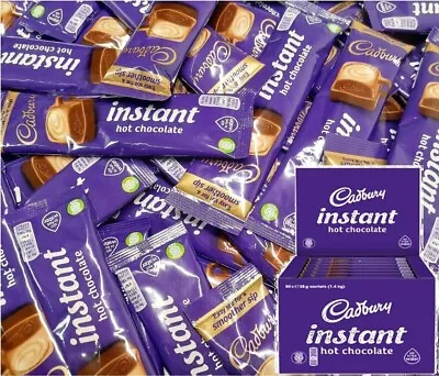 CADBURY Hot Chocolate Instant Sachets 28g Powder Drink Individually Packed Stick • £5.99