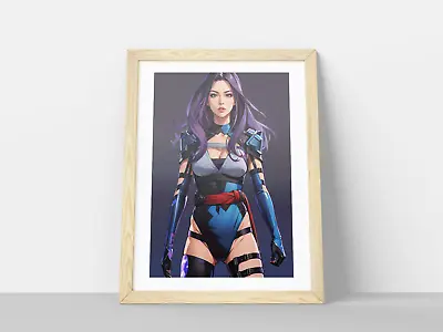 Psylocke Marvel Avengers DC Superhero Wall Poster Print A4 - Frame NOT Included • £5.99